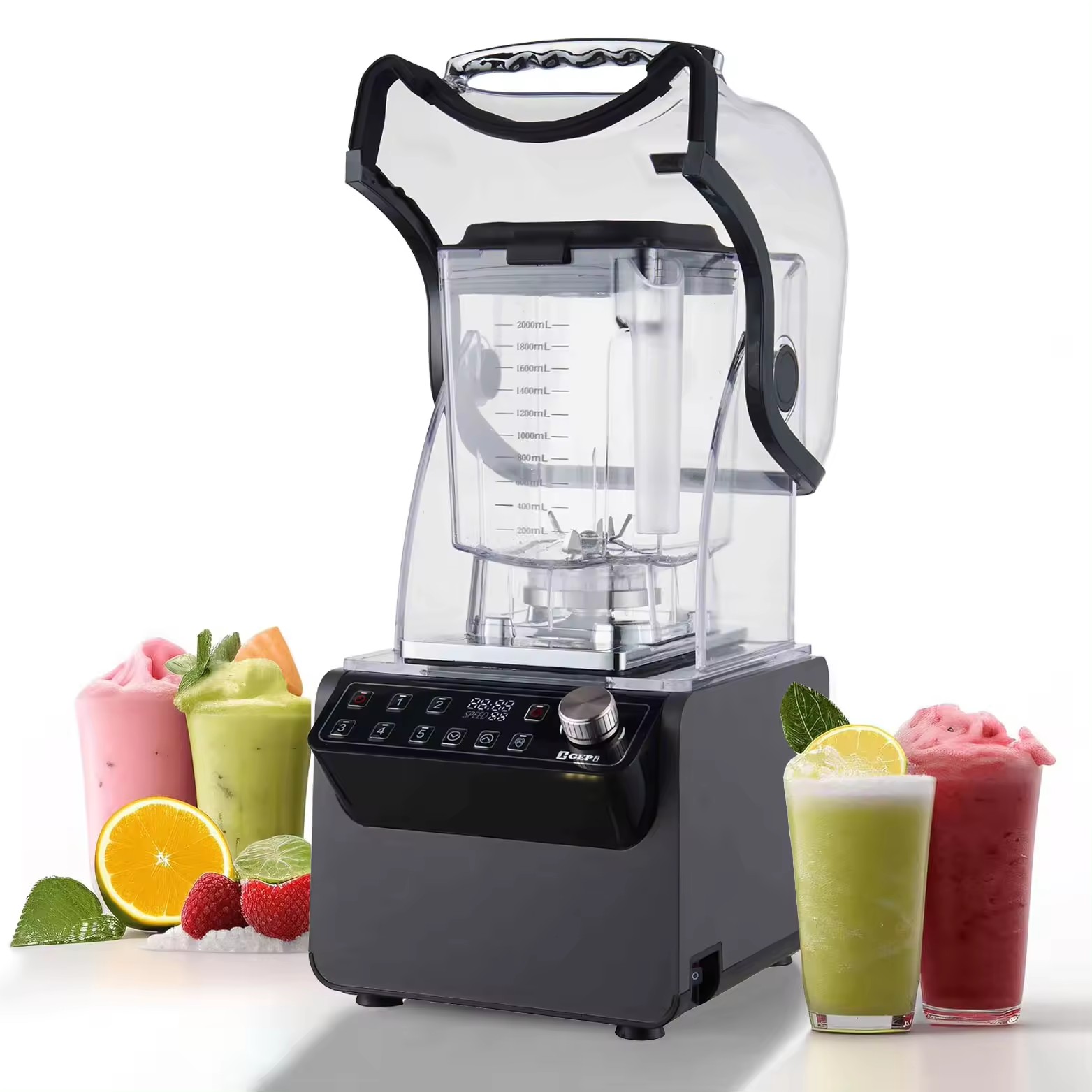 Professional Low Noise Smoothie Blender Electric Powerful Ice Blender For Frozen Drinks