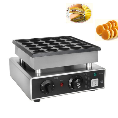 MC-Q25  Pancake Maker 25 Hole Electric Dutch Poffertjes Japanese Dorayaki Machine Waffle Cake Making