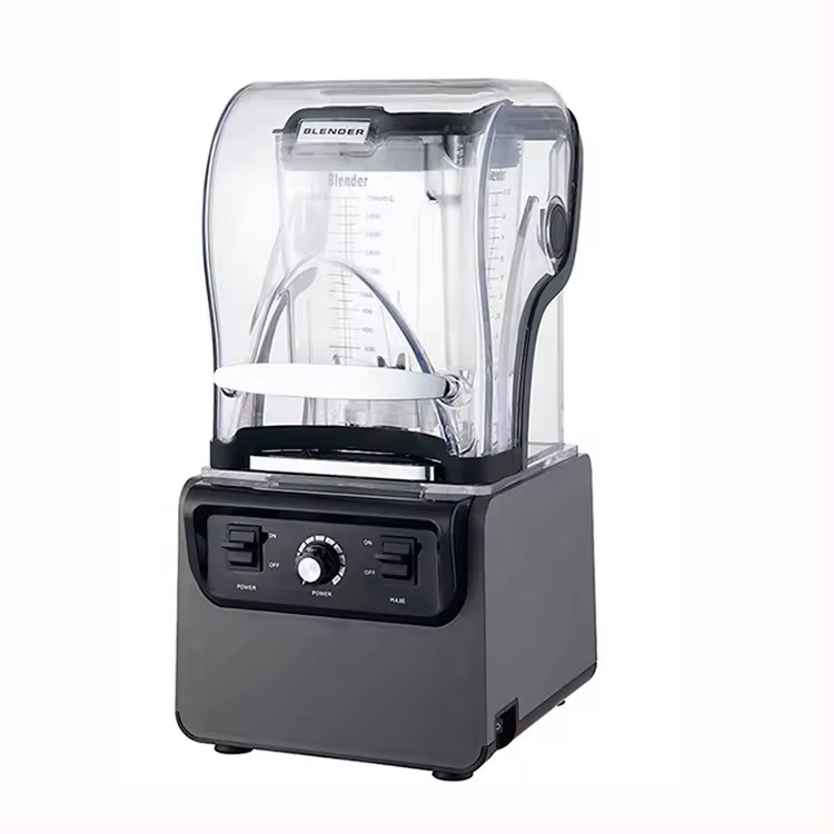 Powerful Electric Smoothie Machine WIth Soundproof Cover Professional Low Noise Licuadora Industrial
