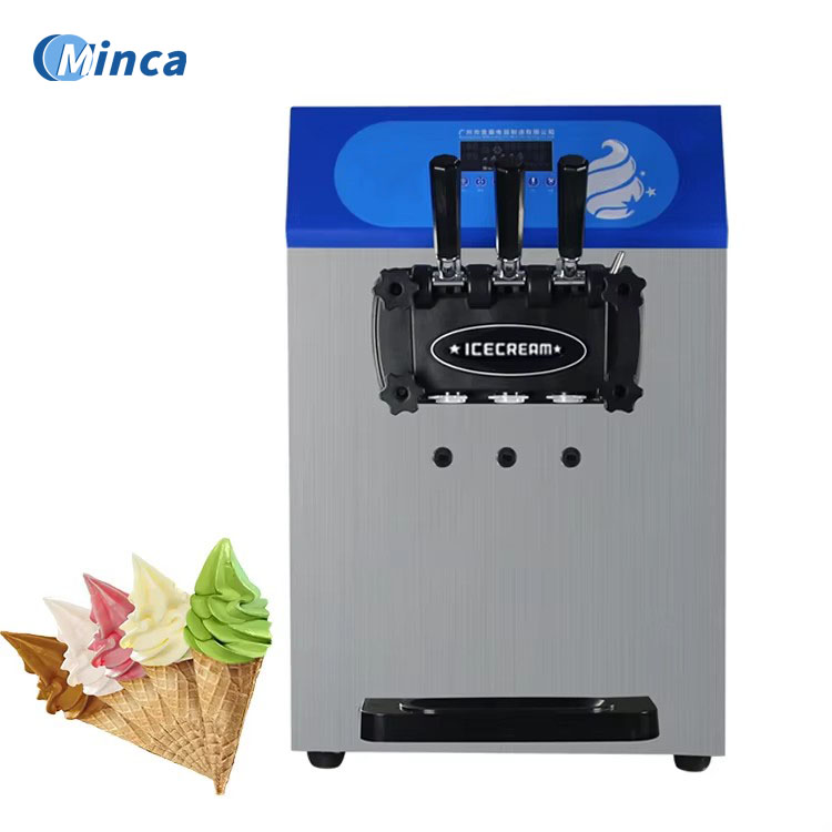 25ETB Commercial Table Top Good Looking Three Flavors Frozen Yogurt Ice cream Machine